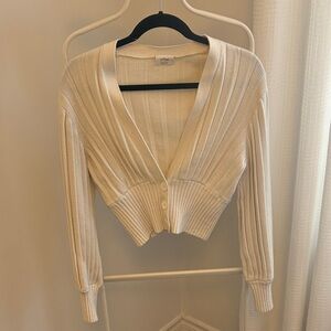 Wilfred Ivory Knit Cardigan